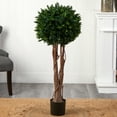 thumbnail image 5 of Nearly Natural 46" Boxwood Artificial Topiary Tree UV Resistant (Indoor/Outdoor), 5 of 5