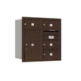 thumbnail image 3 of Salsbury Industries Recessed USPS 6 Door Rear Load 4C Horizontal Mail Center with 1 Parcel Locker, 3 of 4