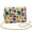 Colorful Abstract, variant on Pzuqiu Colorful Flower Leather Cross Body Bag Lightness Minimalist Quilted Leather Mini Crossbody Purse for Women Versatile Fashion Practical for Daily Use and Travel