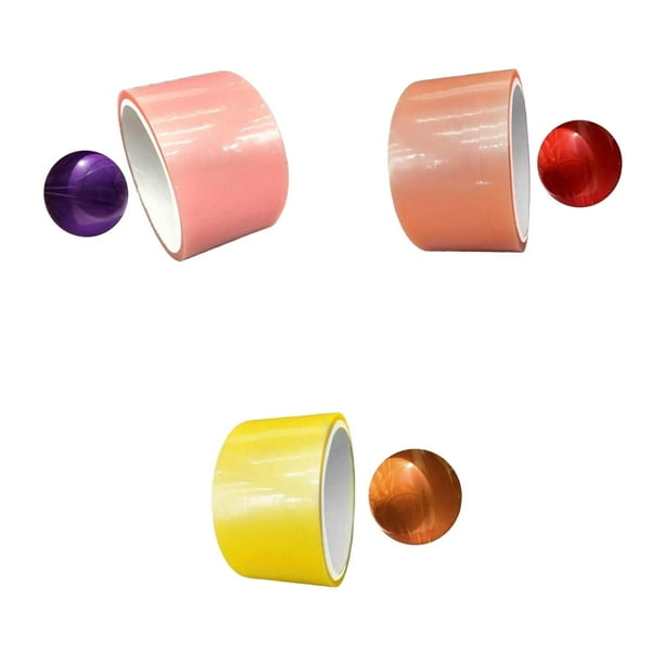 3 juegos de bolas adhesivas con cinta rodante decorativas Estilo C