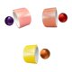 thumbnail image 1 of 3 juegos de bolas adhesivas con cinta rodante decorativas Estilo C, 1 of 9