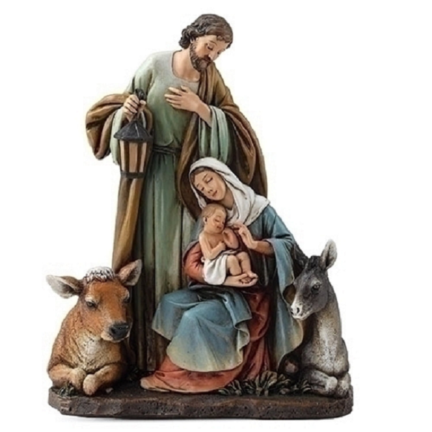 7.5"Joseph's Studio Religious Holy Family Nativity with Animal