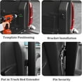 thumbnail image 5 of Ladcaser Truck Bed Extender with 55"-68" Adjustable Length, Universal Aluminum Retractable Tailgate Extender Hitch Mount, 5 of 8