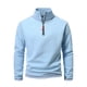 thumbnail image 2 of Blusa y camisa de manga larga con cuello alto para hombre, informal, a la moda, lisa, con cuello alto, sudadera de manga larga, blusa de poliéster para hombre, 2 of 4
