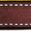 Tasty Chocolate Brown Woven Edge Stitched Craft Ribbon 5/8" x 120 Yards