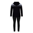thumbnail image 4 of Stamzod Men's Track Suits 2 Piece Set Full Zipper Long Sleeve Jacket and Pants Jogging Suits Fashion Patchwork Hooded Sweatsuits Casual Outfits, 4 of 5