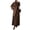Camel L, variant on 2 Pcs/Set Fall Spring Women Retro Top Skirt Set Crew Neck Long Sleeves Mid Length Top Pleated A-line Loose Maxi Skirt Commuting Dating Outfit