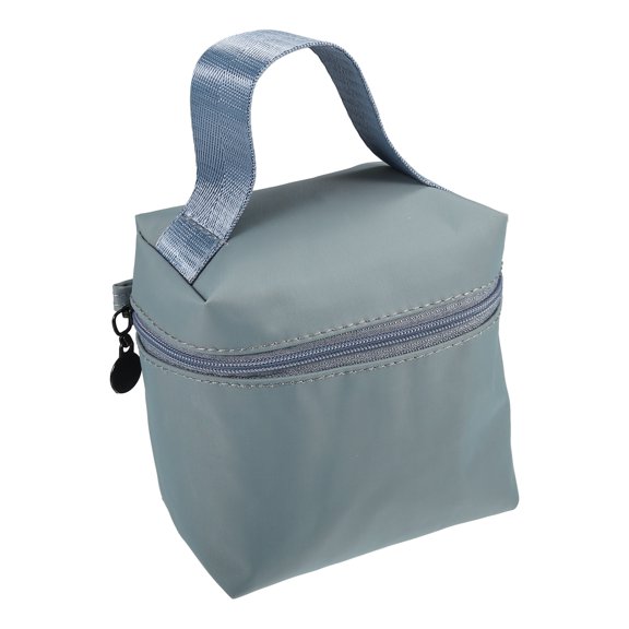 Unique Bargains Cosmetic Bag Travel Makeup Bag Cosmetic Brush Organizer Storage Bag for Women Gray 4.72"x2.36"x4.33"