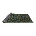 thumbnail image 2 of Ahgly Company Indoor Square Southwestern Turquoise Blue Country Area Rugs, 5' Square, 2 of 4