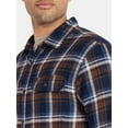 thumbnail image 4 of George Men's & Big Men's Relaxed Fit Double Pocket Flannel Shirt, Sizes XS-3XLT, 4 of 5