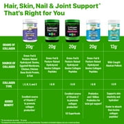 Orgain Grass-Fed & Pasture Raised Collagen Peptides + Prebiotic & 1 Billion CFU Probiotics, Unflavored, 1lb