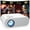 oval white, variant on HONPOW Smart Projector with Wifi and Bluetooth/Android TV Native 1080P Movie Projector Built-in Apps Google TV Portable Projector for Home Theater Office 4K Support