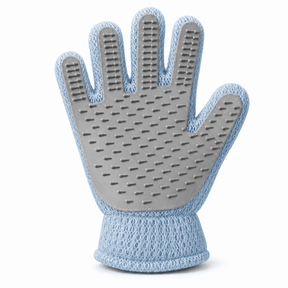 Pet Grooming Glove for Dogs & Cats, Double-Sided Deshedding & Massage Mitt for Long & Short Hair, Silicone Pet Hair Remover, Fits Either Hand, 1 Piece