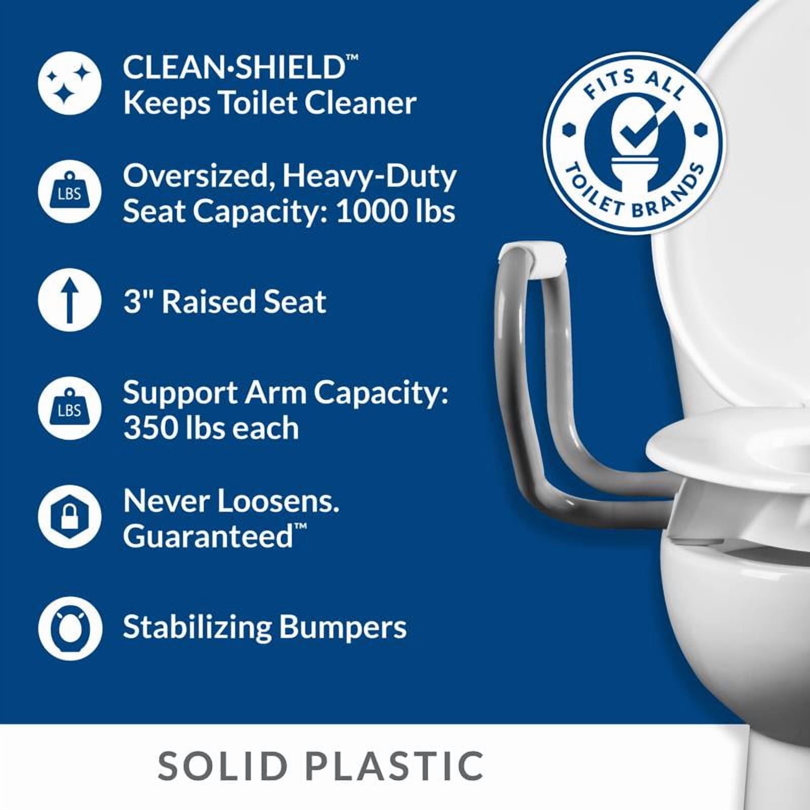 Bemis 4012461 Assurance Toilet Seat Support Arms, Gray - Pack of 4