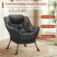 thumbnail image 6 of LAZY BUDDY Lazy Chair with Side Pocket, Comfy Accent Lounge Chair, Leisure Reading Chair with Armrests for Bedroom, Living Room, 6 of 9