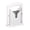 White, variant on Hoan Bagel Biter Slicer and Cutter with Safety Shield - Serrated Blade Cuts Bagels, Muffins, Buns and Rolls - Dishwasher Safe Bagel Guillotine, 9.25 Inches Tall, Stainless Steel