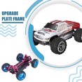 thumbnail image 4 of Bewildely Marco ensamblado de chasis de Metal de coche de Control remoto para 1/18 Wltoys A949 repuesto de coche de Control remoto Kits de construcción modelo rojo, 4 of 6