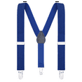 thumbnail image 2 of Buyless Fashion Adjustable Suspenders for Kids Toddlers Baby Elastic Solid Color 1 Inch - Y Back Design - 5102-Royal-Blue-30, 2 of 8