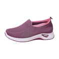 thumbnail image 2 of CAIXAI Walking Shoes for Women Orthopedic Dress Shoes for Women Lightweight Knit Upper Embroidery White Sneakers for Women Walking Anti-Skid Adjustable Upper Mary Jane Flats Hands-Free Barefoot Shoe, 2 of 7
