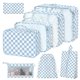 thumbnail image 1 of Juego de cubos de embalaje de 8 piezas para maletas y organizador de viajes, 1 of 7