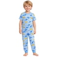 thumbnail image 3 of BenBen Kids Toddler Boy Pajamas Pj Set Short Sleeve Sleeve Snug Fit Soft & Cozy Size 2Y to 10Y, 3 of 5