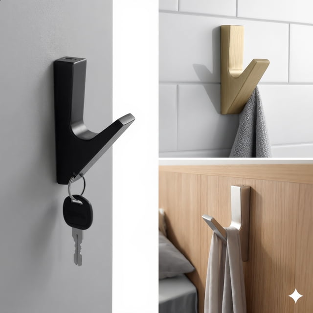 Typpkmm Gancho De BañO De Estilo Minimalista Moderno