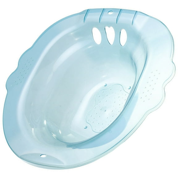HEANUJJ Heanujj Sky-Blue Plastic Sitz Bath for Toilet Seat Non-Slip Design Durable Postpartum Care