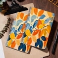 thumbnail image 5 of Spiral Notebook,College Ruled Journal,8.26" x 5.71" 50 Sheets/100 Pages,2 Pack - Leaves in Orange And Yellow With Simple And Clean, 5 of 7