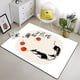 thumbnail image 2 of Doce animales del zodiaco chino pintura alfombra sala de estar área grande negro suave Boho decoración del hogar80x140cm (31x55 pulgadas)80x140cm (31x55 pulgadas) zhangmengya unisex, 2 of 2