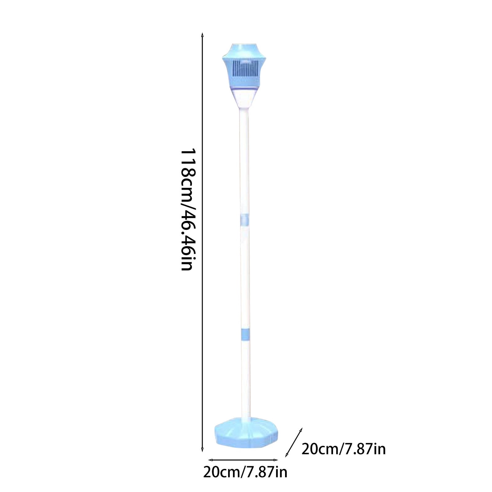Street Lamp Bubble Blower, Automatic Bubble Machine with Lights Music and 150ml Bubble Solution, Rechargeable Bubble Maker for Party Wedding Carnival Events (Blue)