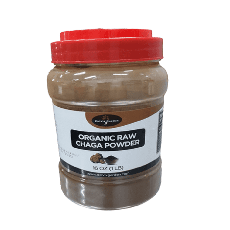 Organic Chaga Mushroom Powder – 1lb Wild-Harvested from Birch Trees for Energy, Immune & Antioxidant Support