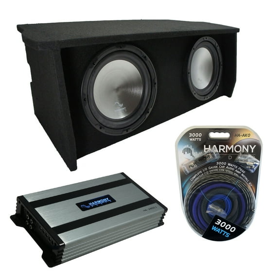07-18 Jeep Wrangler 2 Door Dual 12" Enclosure Harmony HA-A122 Sub Box HA-A800.1