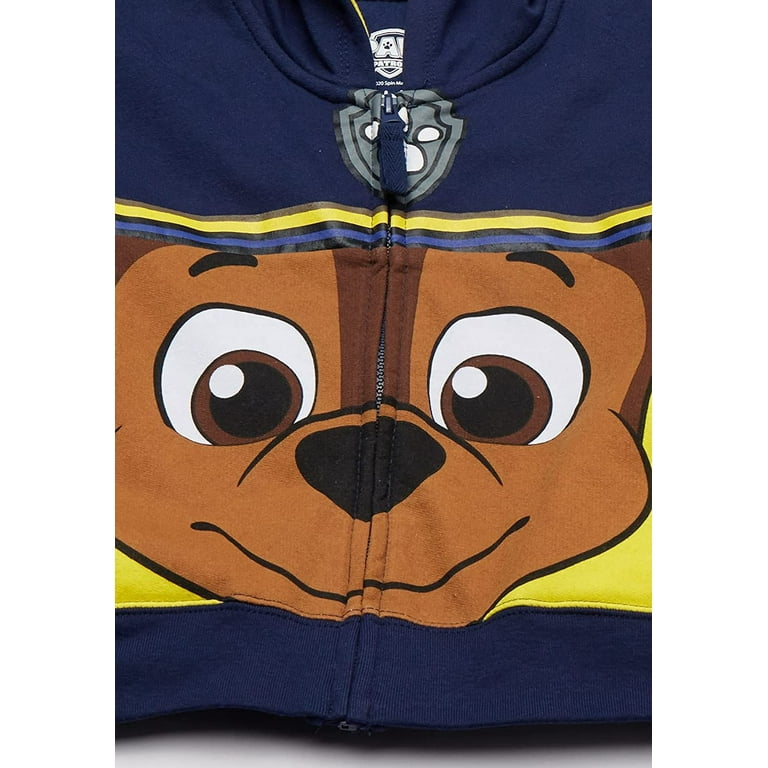 Nickelodeon Toddler Boys Paw Patrol Character Big Face Zip up Hoodies