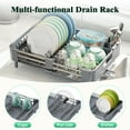 thumbnail image 6 of KK KINGRACK Extendable Dish Rack, Dish Drainers with Drainage Spout, High Capacity Dish Drying Rack for Kitchen, 6 of 10