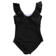 thumbnail image 6 of vigerkar Women's Plus Size One Piece Swimsuit Tummy Control Bathing Suit Cute V Neck Maternity Swimwear Black, XL, 6 of 6