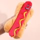 thumbnail image 4 of Leaveforme - Juguete chirriante para perros BB Sounder para aliviar el aburrimiento, comodidad emocional, perrito caliente de peluche, juguete de comida rápida relleno, suministros para perros, 4 of 8