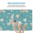 thumbnail image 5 of Bingfone Teal Mama Llama Large Gaming Mouse Pad,Extended Desk Mousepad With Stitched Edges,Non-Slip Base,Water Resist Keyboard Pad For Gamer, Office & Home, 29.5 X 16 In, 5 of 9