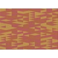thumbnail image 1 of Ahgly Company Indoor Rectangle Patterned Carrot Orange Area Rugs, 4' x 6', 1 of 1