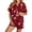 Wine, variant on Halloween Pajamas Women Short Sleeve Shirt Shorts Relaxed Fit Sleepwear Loungewear 2 Piece Women Pajama Sets Beige L