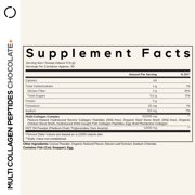 Codeage Multi Collagen Peptides Protein Powder, Chocolate Cocoa, MCT Oil, Amino Acids, Hydrolyzed, 18.16 oz