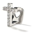 thumbnail image 1 of iced Out CZ Single Cross Teeth Grillz Gold Color Plated One Tooth Grills Rapper Hip Hop Top Fangs Hollow Grill BLD, 1 of 5