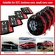 thumbnail image 1 of Set of 4Size: 13-18 Inch Car Tire Cover Spare Tire Storage Bag Polyester Dustproof Waterproof Universal Car Wheel Protector Cover, 1 of 4