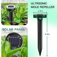 thumbnail image 5 of Repellent 8 Pack Ultrasonic Solar Powered Animal Repellent for Outdoor Lawn Garden for Snakes, Moles, Gophers, Groundhogs, Voles and Other Burrowing Rodents, 5 of 6