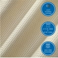 thumbnail image 4 of Mainstays 4 Piece Wave Jacquard Curtain Panel Set, Beige, 27.5" W x 63" L, 4 of 5