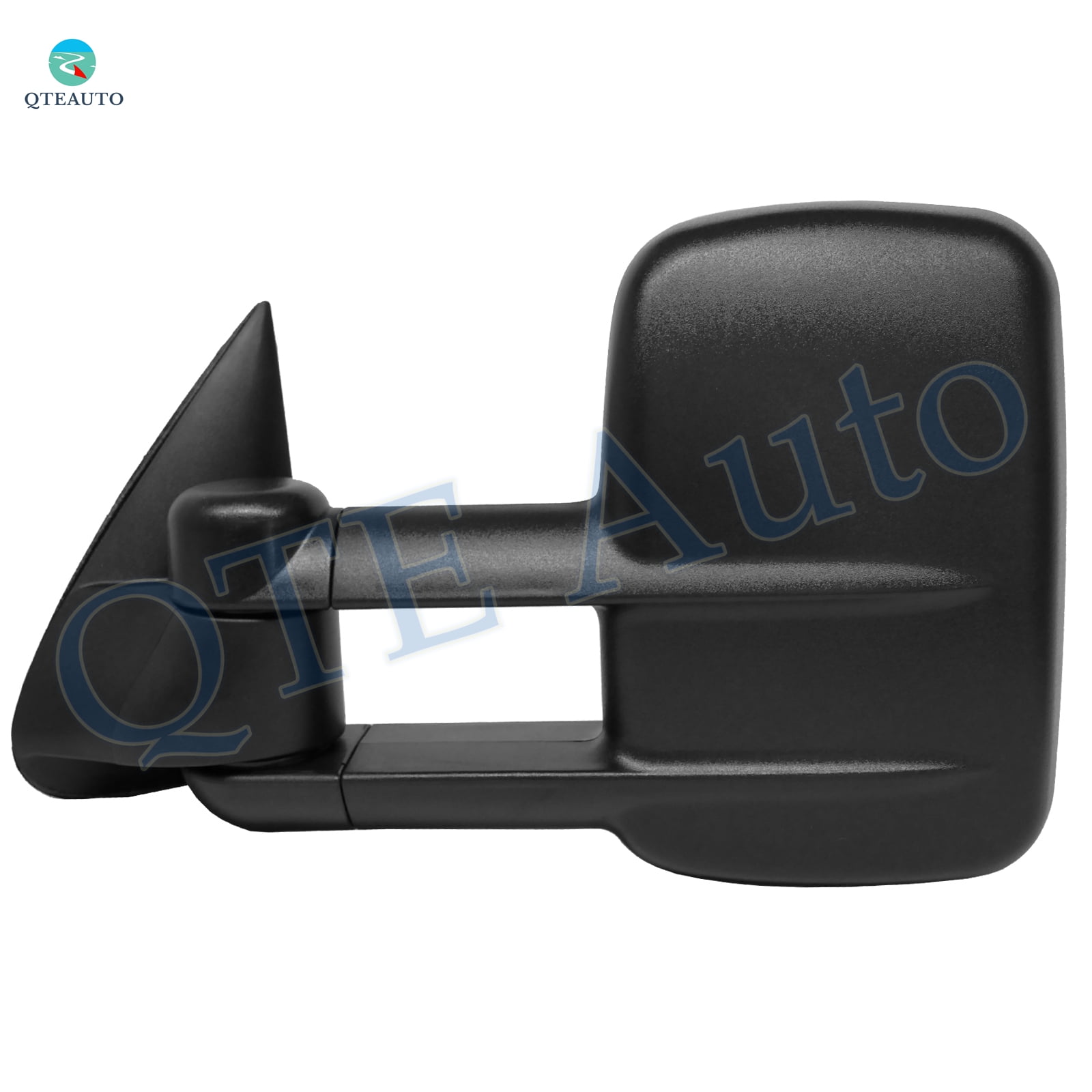 Driver & Passenger Side Mirrors, Left-Right Power Heated Textured Black Manual Folding For 2000-2006 Chevrolet Tahoe, Door Mirror Pair of 2