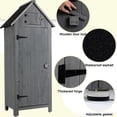thumbnail image 2 of Solid fir construction - Reinforced door - Outdoor storage cabinet / Ensure long - term durability, 2 of 6