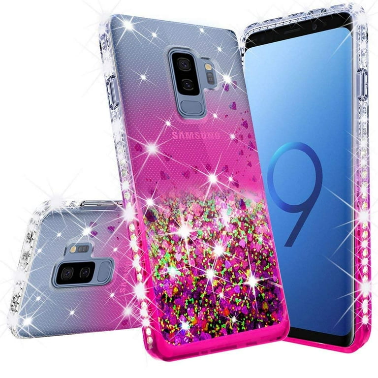 Compatible for Samsung Galaxy S9 Plus Case, with [Temper Glass