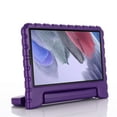 thumbnail image 6 of For Samsung Tab A7 Lite Case 8.7" 2021 Model SM-T220, Kids Shockproof Lightweight EVA Full Rugged Protective Convertible Handle Stand Cover, Purple, 6 of 6