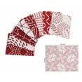thumbnail image 5 of Soimoi 8 Pc Fat Quarter Bundle,Japanese SashikoPrint 18"x 22"DIY Patchwork-100% CottonPre-Cut Quilting Fabric Maroon & White, 5 of 8