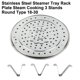thumbnail image 5 of Stainless Steel Steamer Tray Rack Plate Steam Cooking 3 Stands Round Type 18-30 Multipurpose Steamed Slices With Feet, 5 of 11